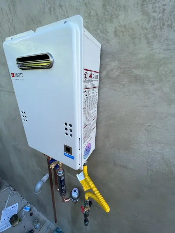 Tankless water heater installation for Marne homes