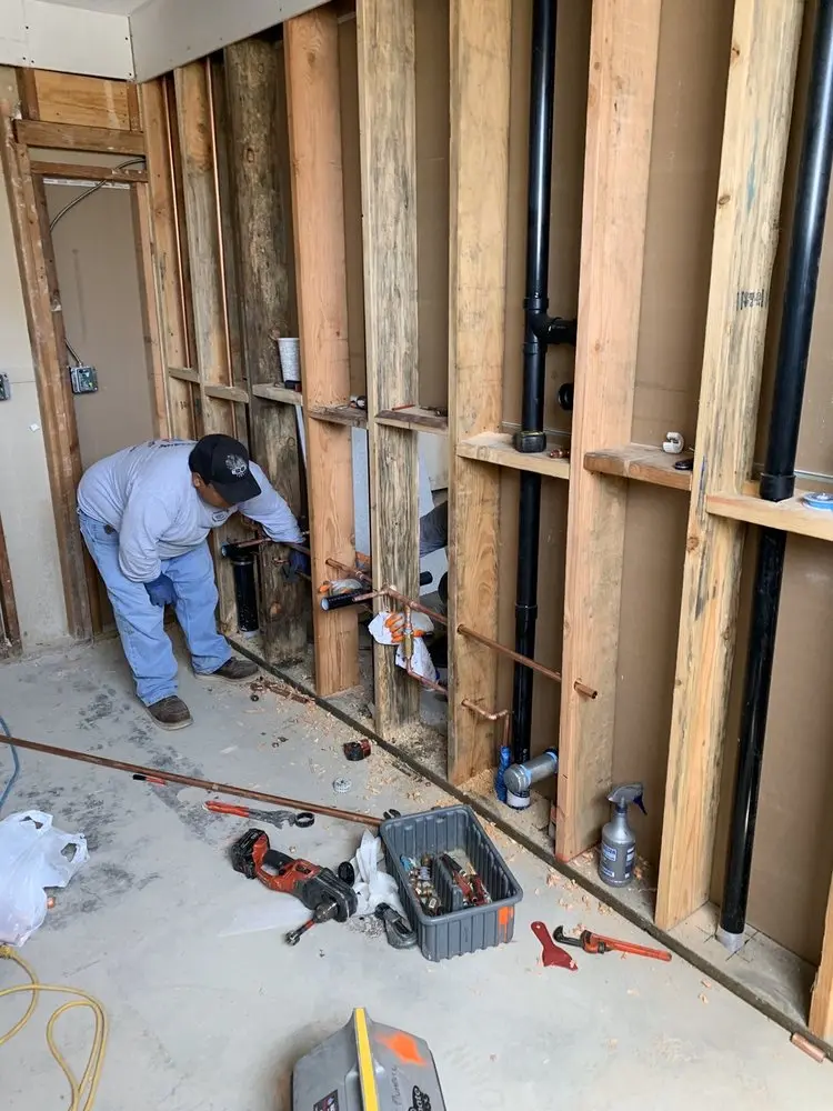Commercial rough-in plumbing for Gas Line Repair in Marne